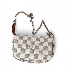 Checkered Designer Shoulder Bag